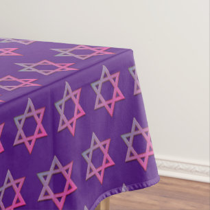 Nappe Purple moderne   Purim   ÉTOILE DE DAVID