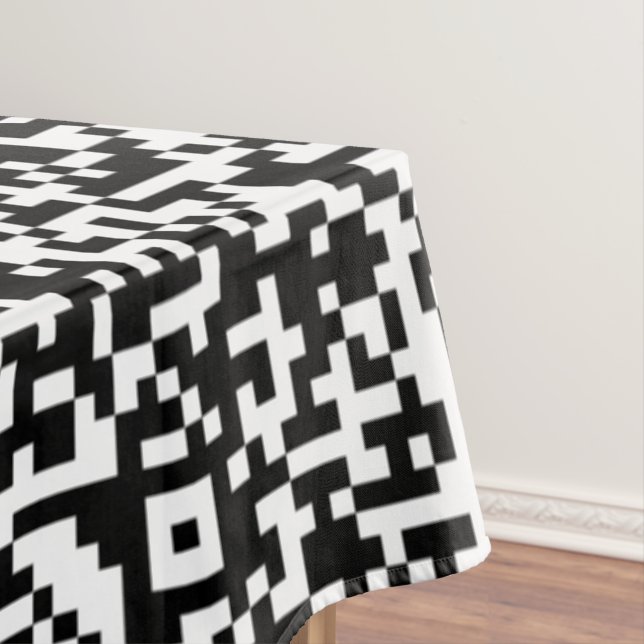 Nappe QR Code Scan Info promotionnel Business Tablecloth (In Situ)