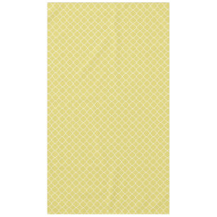 Nappe Quatrefoil jaune et blanc ensoleillé