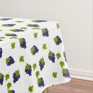 Nappe Raisins sur fond blanc