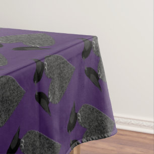 Nappe Ravens gothiques et Coeur noir