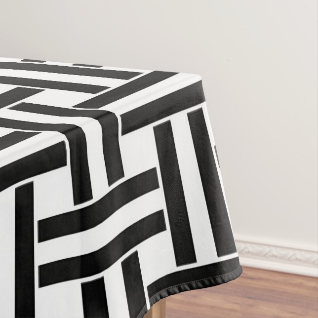 Nappe Rayée Noir et Blanc (In Situ)