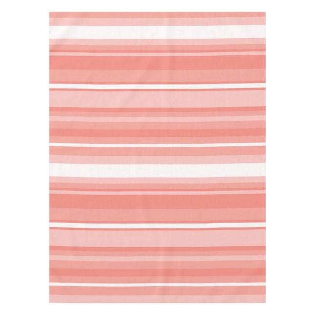 Nappe Rayures de corail (Devant)