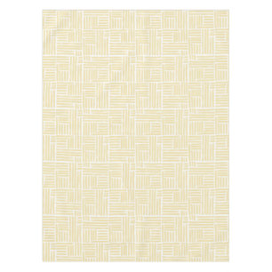 Nappe Rayures de rouleau d'encre jaune sur blanc