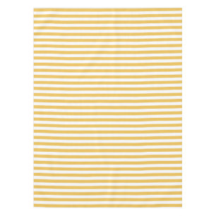 Nappe Rayures horizontales larges jaunes et blanches à