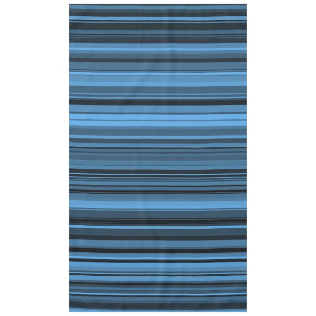 Nappe Rayures Noir Bleu (Devant)