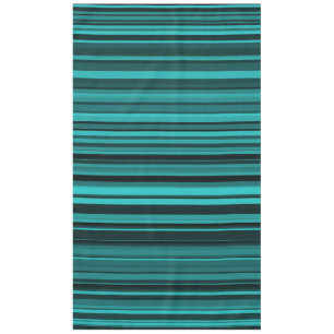 Nappe Rayures noires et sarcelle