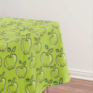 Nappe Rectangle de verger de pomme vert rétro