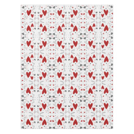 Nappe Red and Black Retro Hand Drawn Hearts Love 