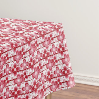 Nappe Red and white floral pattern