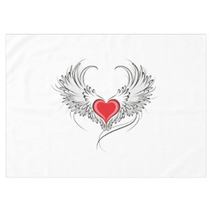 Nappe Red Angel Coeur avec ailes