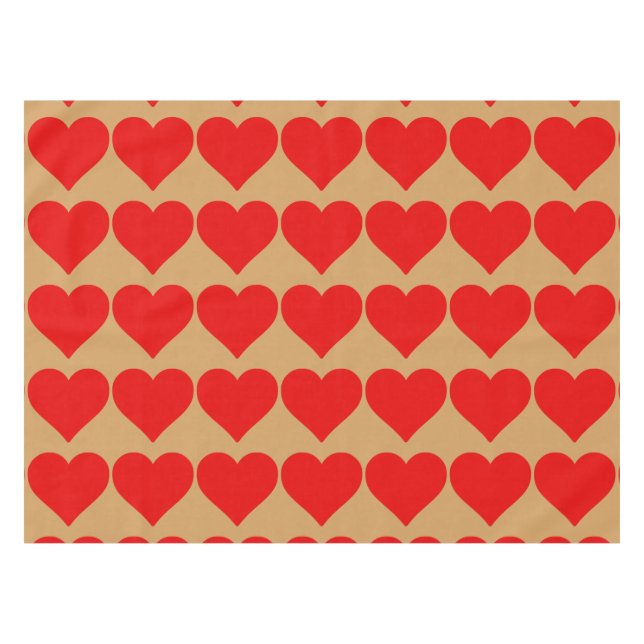 Nappe Red Heart Shape Love Classic Simple Minimalisme (Devant (Horizontal))