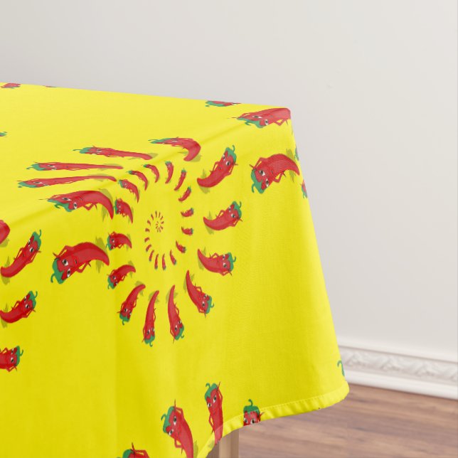 Nappe Red Pepper Diva Spiral Jaune (In Situ)