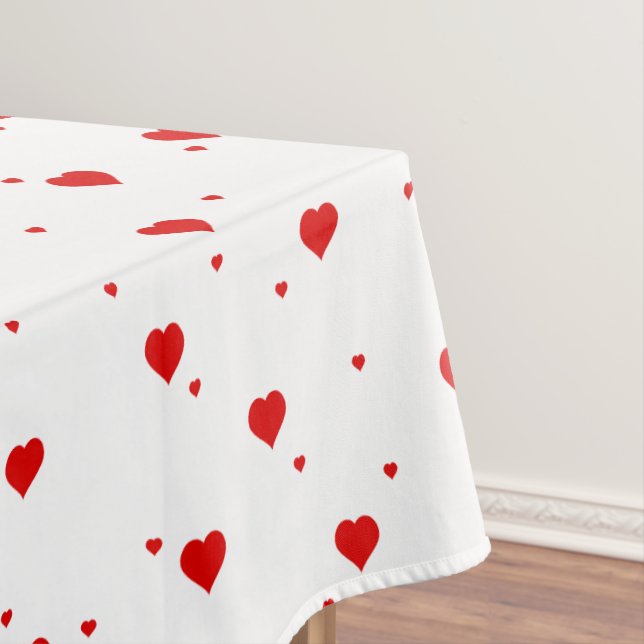 Nappe Red valentines Hearts Motif (In Situ)