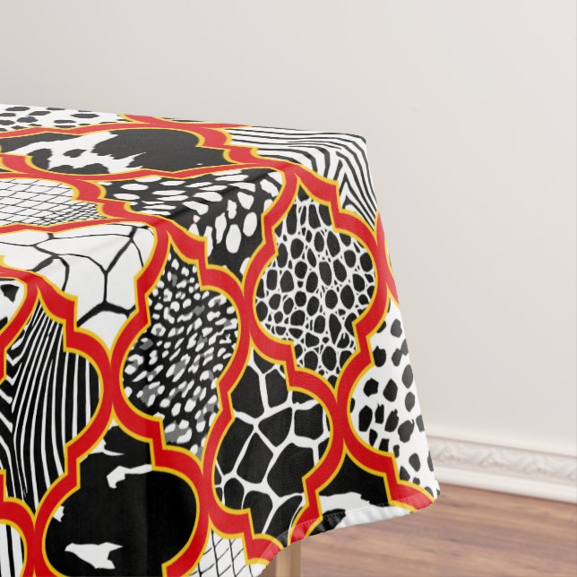 Nappe Red Yellow Hollywood Regency (In Situ)