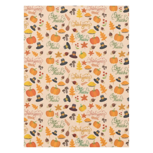 Nappe Remerciez le Motif de Thanksgiving (Devant)