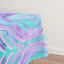 Remous pourpre de turquoise d'aquarelle de