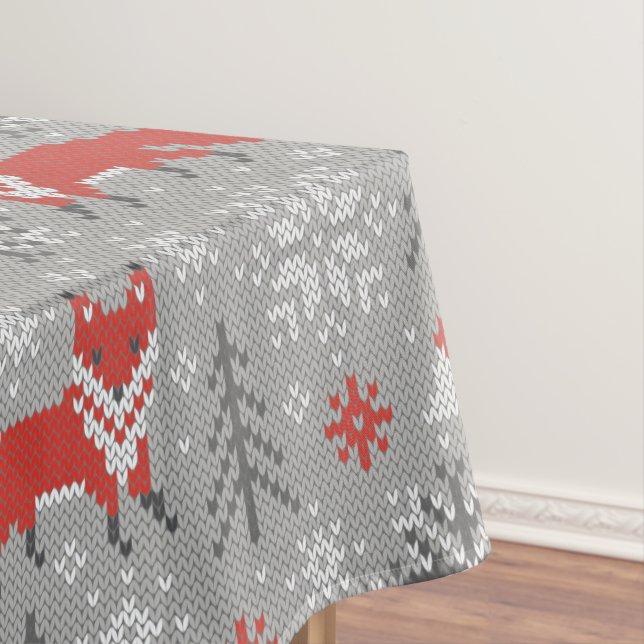 Nappe Renards dans la forêt d'hiver Noël scandinave (In Situ)