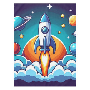 Nappe Retro, fusée spatiale