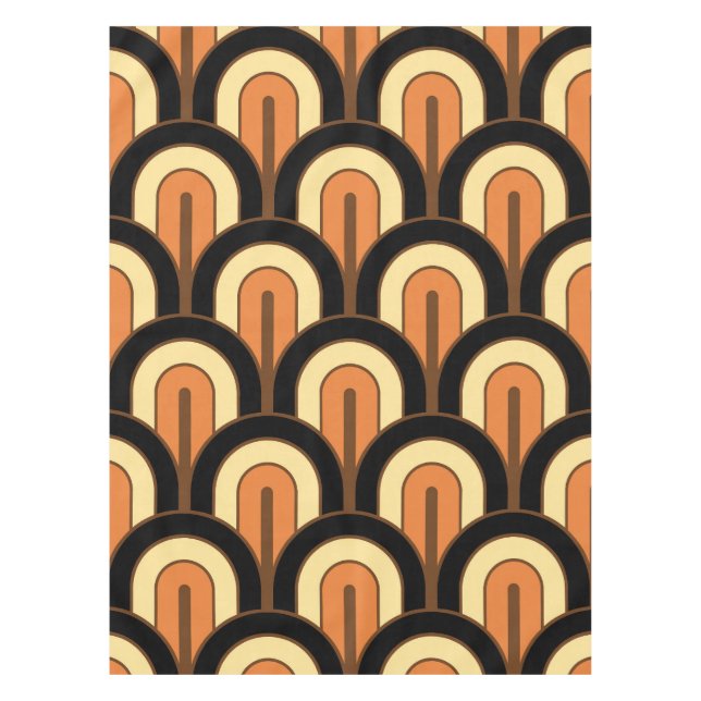 Nappe Retro Gradated Geometric Fan Pattern (Devant)