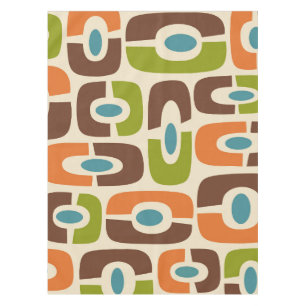 Nappe Retro Mid-Century moderne Cosmique Abstrait Motif