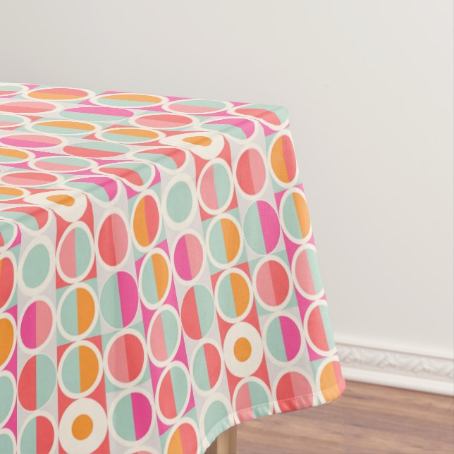 Nappe Rétro motif de cercle de roses indien (In Situ)
