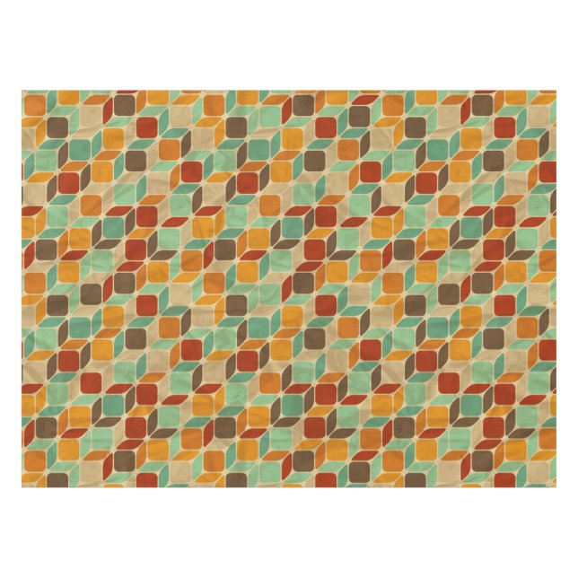 Nappe Rétro motif géométrique 4 (Devant (Horizontal))