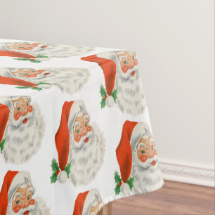 Nappe Rétro Vintage Jolly Santa Claus de Christmas