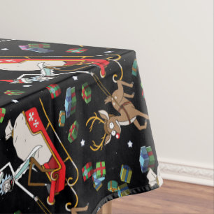 Nappe Rick and Morty Christmas Reindeer Sleigh Pattern