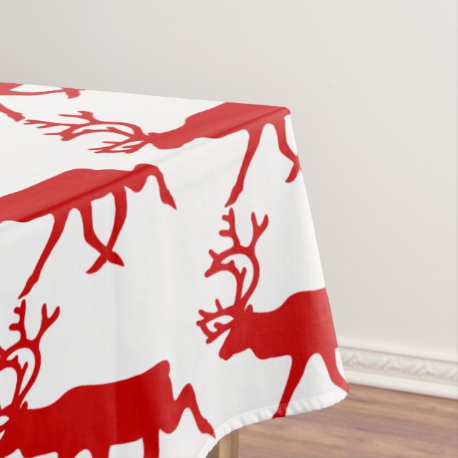 Nappe Rindeer rouge / Silhouette caribou (In Situ)