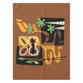 Nappe Rituels tribaux anciens : Homme avec feu et oreill