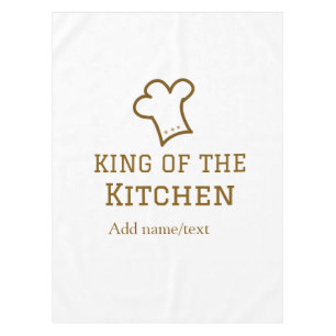 Nappe Roi de la cuisine marron chef cuisine chapeau marr