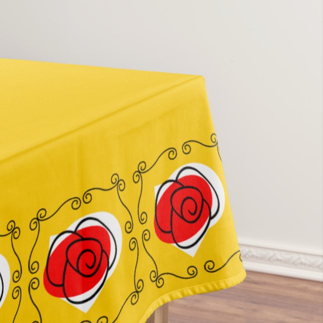 Nappe rose 60 x 104 de coins d'Espagnol (In Situ)