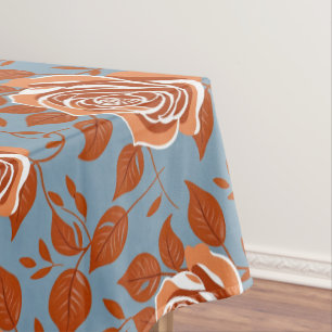 Nappe Rose avec des tons chauds d'orange et de rouille