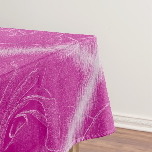 Nappe Rose en dentelle magenta (In Situ)