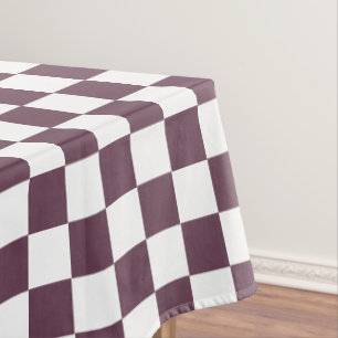 Nappe Rose noir rétro chic rose blanc À damiers Motif