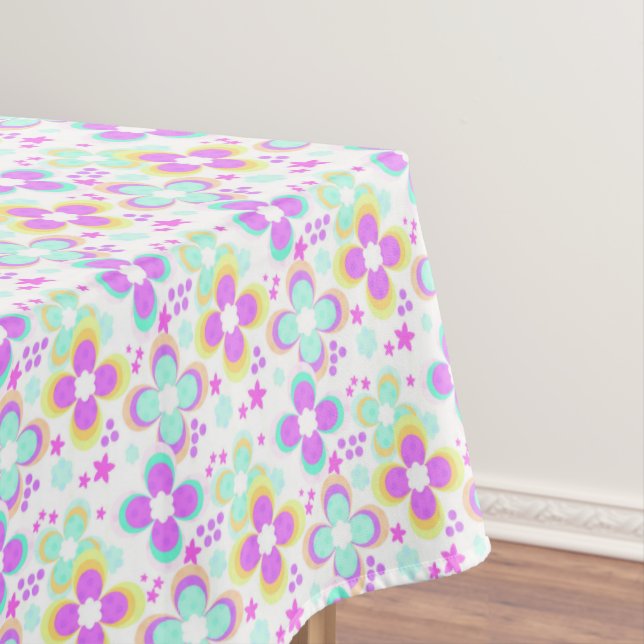 Nappe Rose, turquoise, floral (In Situ)