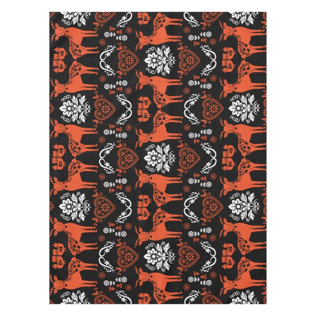 Nappe Rosemaling Norwegian Folk Art (Devant)
