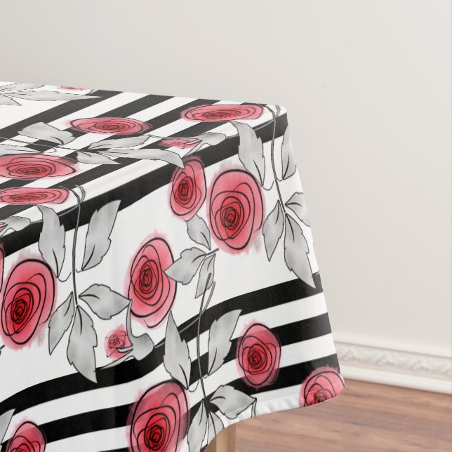 Nappe Roses aquarelle (In Situ)