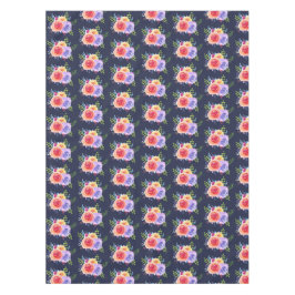 Nappe Roses d'aquarelle moderne Floral Bouquet Motif