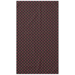 Nappe Roses rouges sur fond noir