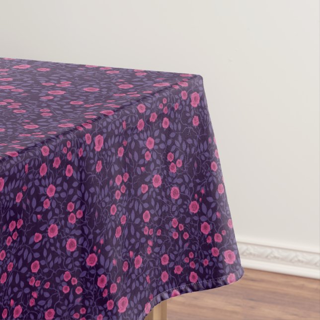 Nappe Roses sauvages en rose et violet (In Situ)