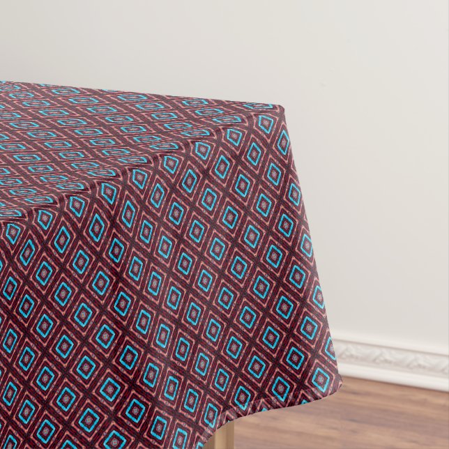 Nappe Rouge avec diamant bleu (In Situ)