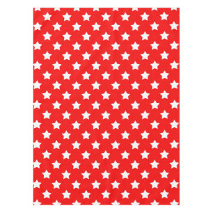 Nappe Rouge Blanc étoiles Motif décoratif