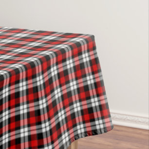 Nappe Rouge Blanc Noir Buffalo Check Plaid Motif
