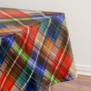 Nappe Rouge Bleu Vert Jaune Carreaux Tartan Design