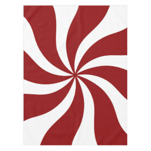 Nappe Rouge et blanc de remous de sucrerie de menthe
