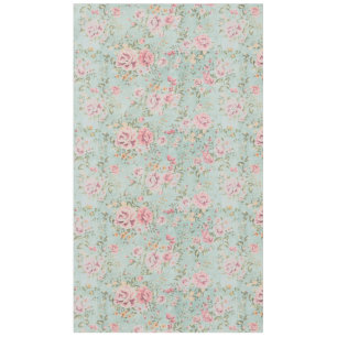 Nappe Rouge floral bleu-clair chic minable de victorian