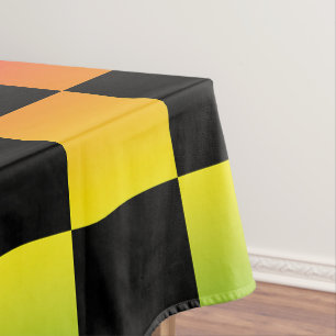 Nappe Rouge jaune vert Rasta Ombre À damiers