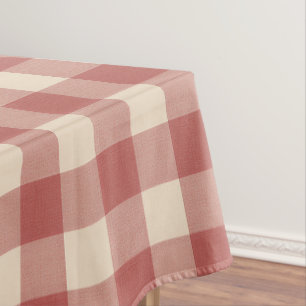 Nappe Rouge rustique En vichy moderne Noël